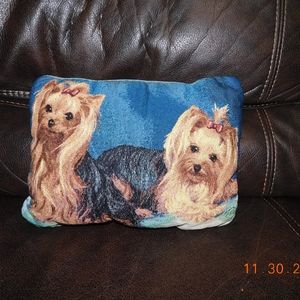 Yorkie Terrier Throw Pillow